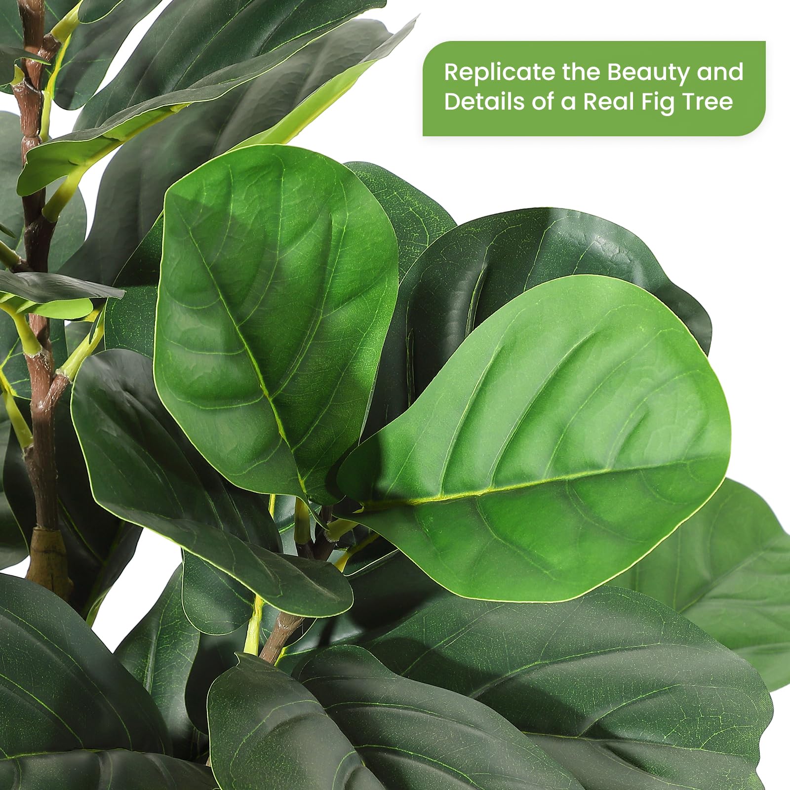 Artificial Fiddle Leaf Fig Tre - Rubber Plant Ficus review and price