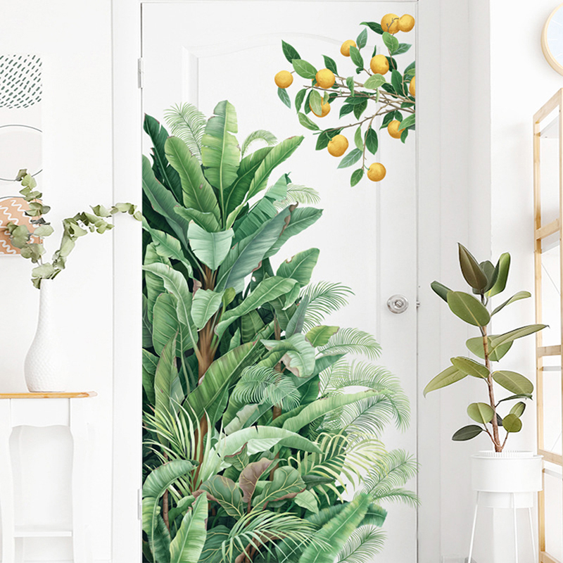 Green Leaves Wall Stickers For - Monstera Thai Constellation review and price