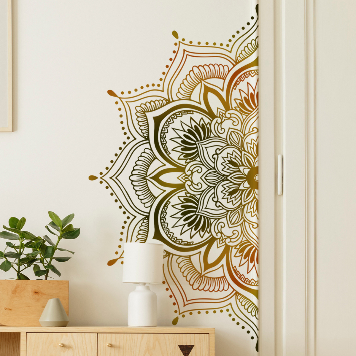 Artistic PVC Wall Decal Mandal - Monstera Thai Constellation review and price