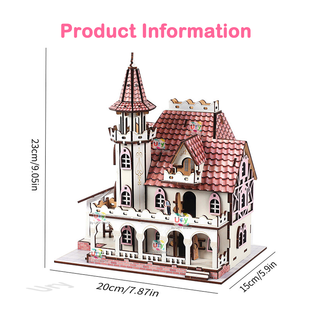 URY 3D Wooden Puzzle Medieval  - Philodendron Pink Princess review and price