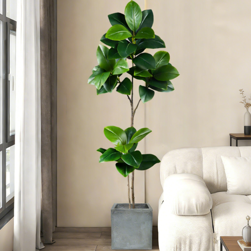 74-140cm Artificial Rubber Tre - Rubber Plant Ficus review and price