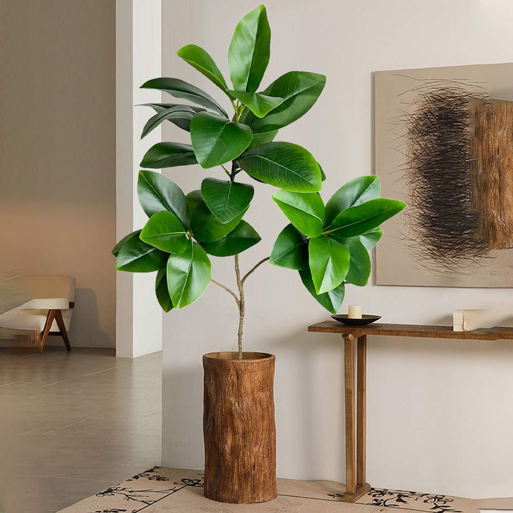 74-140cm Artificial Rubber Tre - Rubber Plant Ficus review and price