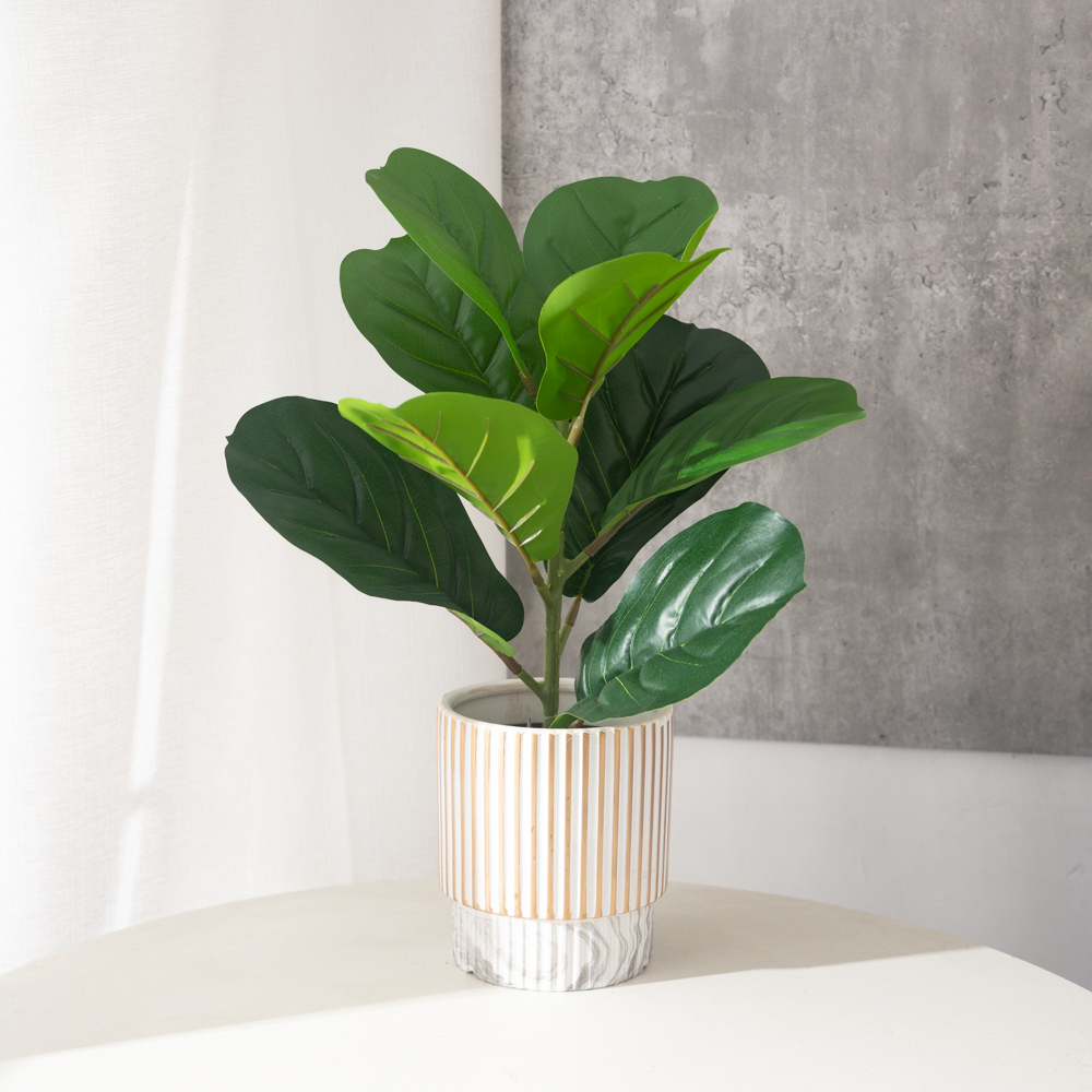 38cm 9 Forks Artificial Ficus  - Rubber Plant Ficus review and price