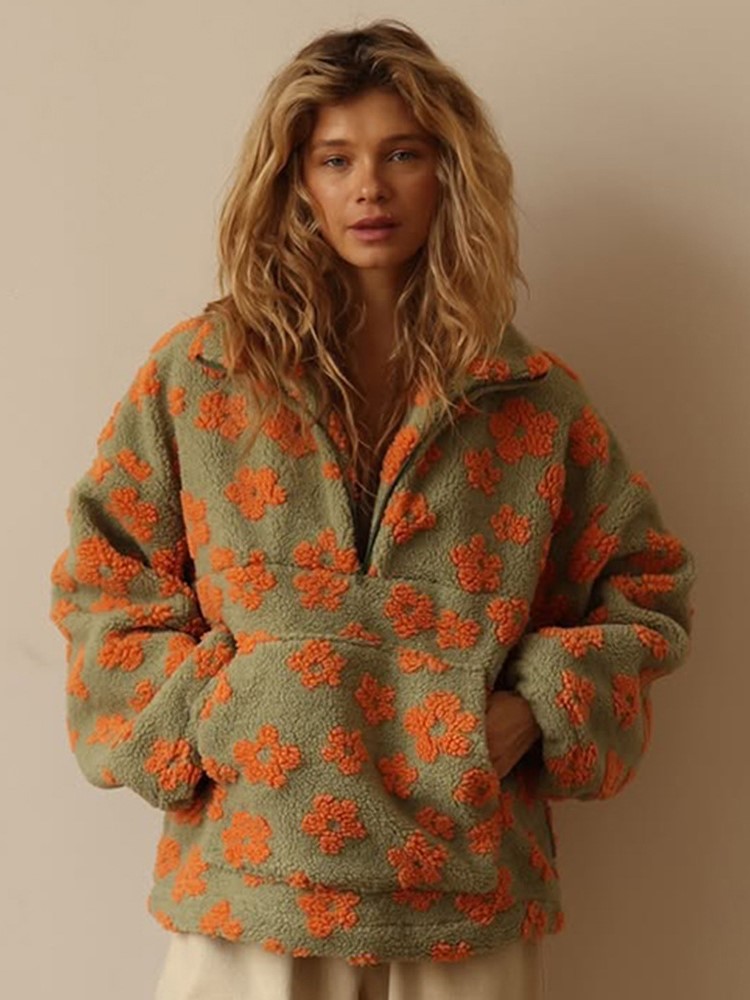Zipper Half-open Collar Hoodie - Plant Parent Hoodie review and price