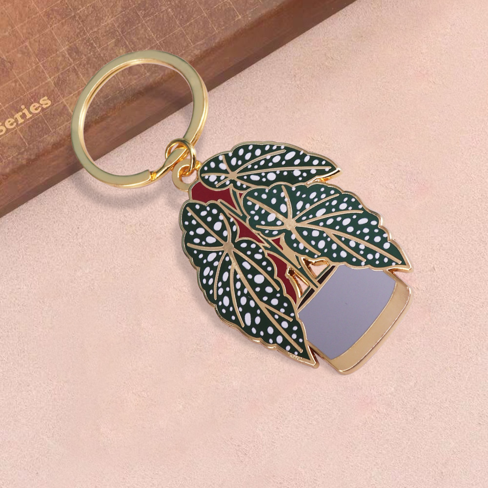 Begonia Plant KeyFob Cute Plan - Monstera Thai Constellation review and price