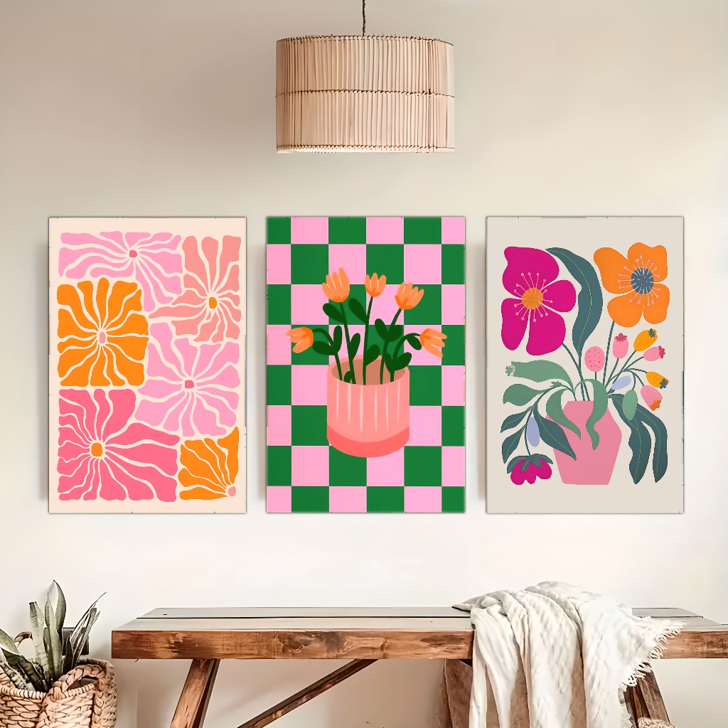 Vibrant Flowers and Vases Canv - Plant Parenting review and price