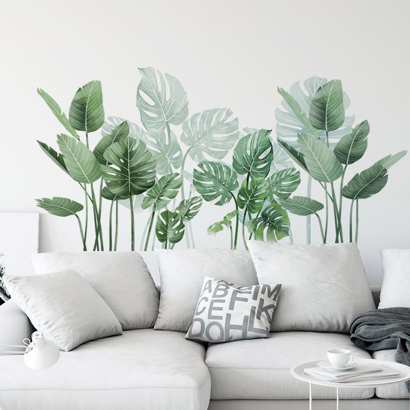 Green Leaves Decorative Vinyl  - Monstera Thai Constellation review and price