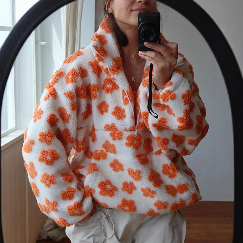 Fleece Flower Sweatshirt For W - Plant Parent Hoodie review and price