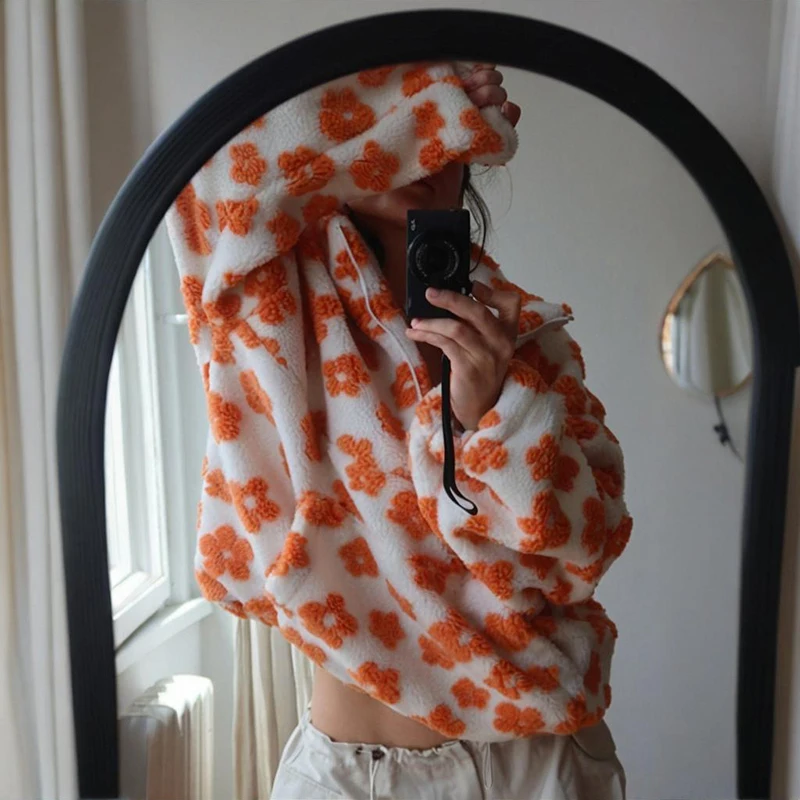 Fleece Flower Sweatshirt For W - Plant Parent Hoodie review and price
