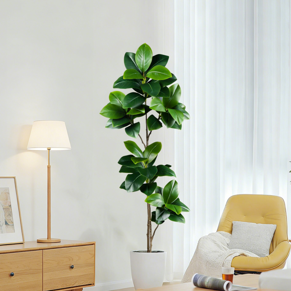 74-140cm Artificial Rubber Tre - Rubber Plant Ficus review and price