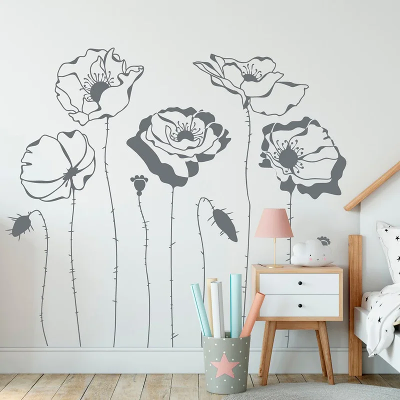Poppys Flower Wall Decals Plan - Monstera Thai Constellation review and price