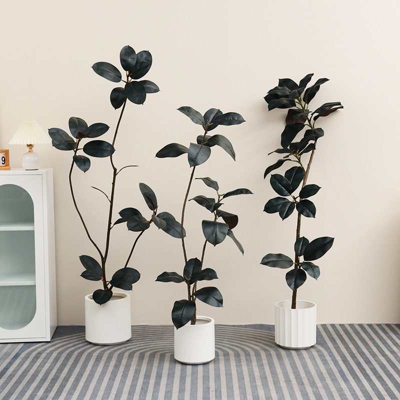 Artificial Plastic Potted Plan - Rubber Plant Ficus review and price