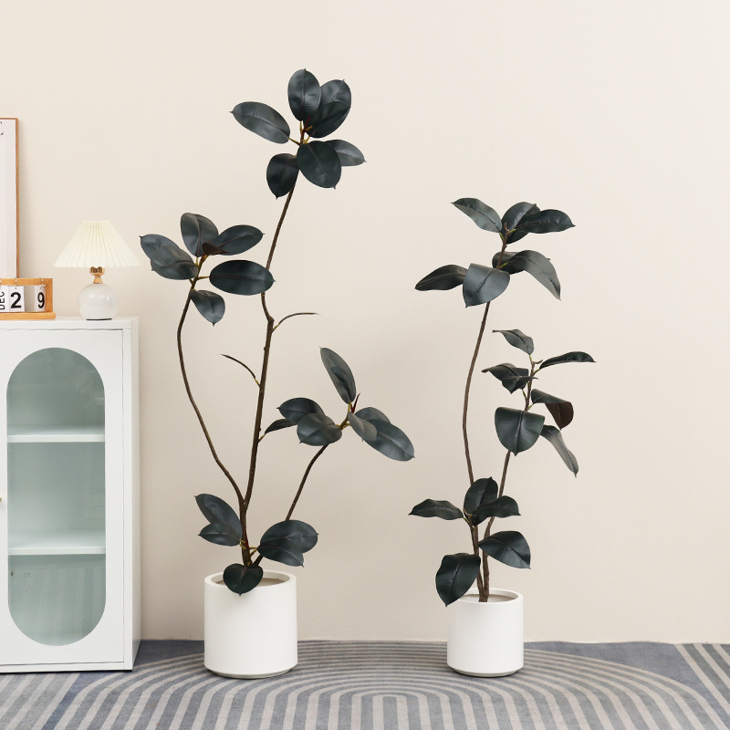 Artificial Plastic Potted Plan - Rubber Plant Ficus review and price