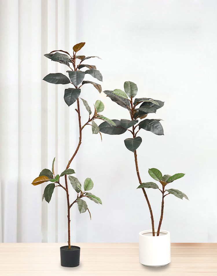 Artificial Plastic Potted Plan - Rubber Plant Ficus review and price