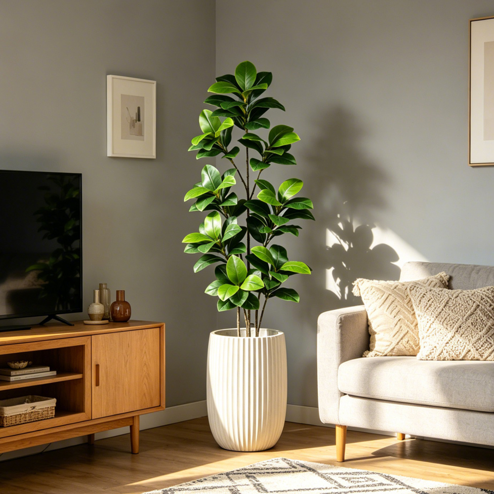 74-140cm Large Artificial Bany - Rubber Plant Ficus review and price