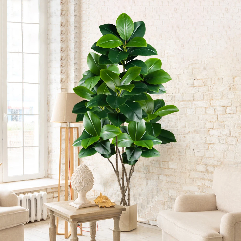 2-4.5FT Artificial Rubber Tree - Rubber Plant Ficus review and price